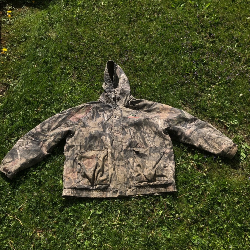 Mossy Oak Camo Hunting Jacket 2XL Insulated Fleece Lined
